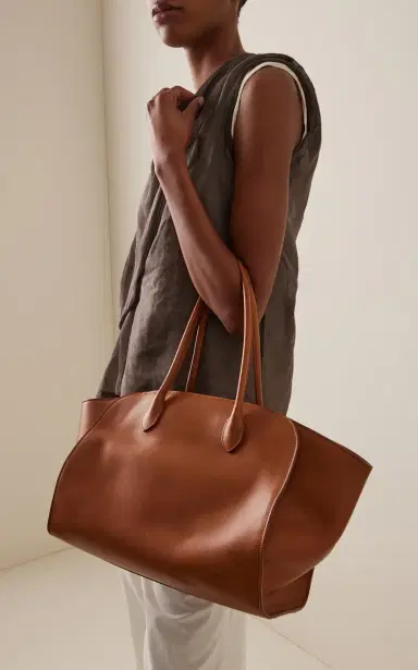 The Row Marlo 14 Leather Tote Bag | Thumbnail 3 The Row Marlo 14 Leather Tote Bag | Thumbnail 3