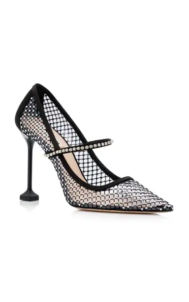 Miu Miu Crystal-Mesh Pumps | Thumbnail 7 Miu Miu Crystal-Mesh Pumps | Thumbnail 7