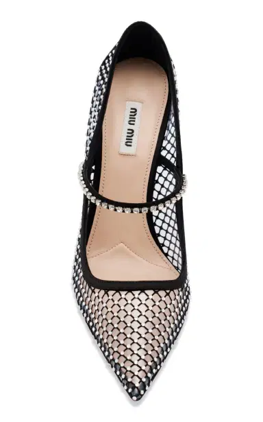 Miu Miu Crystal-Mesh Pumps | Thumbnail 9 Miu Miu Crystal-Mesh Pumps | Thumbnail 9