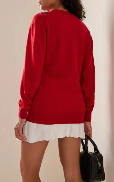 Miu Miu Argyle Cashmere Sweater | Thumbnail 14 Miu Miu Argyle Cashmere Sweater | Thumbnail 14