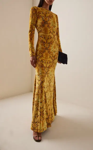 Etro Printed Jersey Maxi Dress | Thumbnail 2 Etro Printed Jersey Maxi Dress | Thumbnail 2