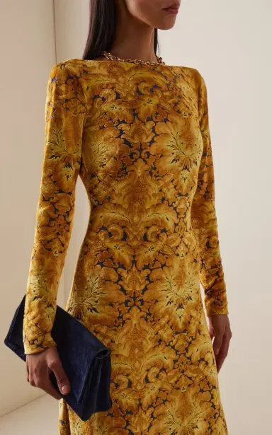 Etro Printed Jersey Maxi Dress | Thumbnail 3 Etro Printed Jersey Maxi Dress | Thumbnail 3