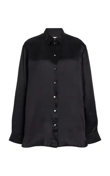 The Row Sisilia Silk-Satin Shirt | Thumbnail 1 The Row Sisilia Silk-Satin Shirt | Thumbnail 1