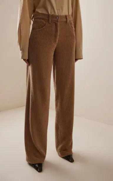 The Row Clair Corduroy Mid-Rise Straight-Leg Jeans | Thumbnail 4 The Row Clair Corduroy Mid-Rise Straight-Leg Jeans | Thumbnail 4