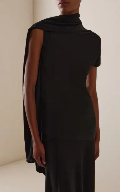 The Row Isadra Draped Jersey Top | Thumbnail 2 The Row Isadra Draped Jersey Top | Thumbnail 2