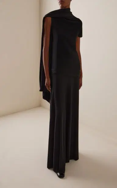 The Row Isadra Draped Jersey Top | Thumbnail 3 The Row Isadra Draped Jersey Top | Thumbnail 3