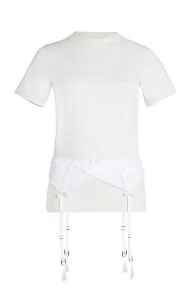 Balenciaga Lingerie Stretch-Jersey T-Shirt | Thumbnail 1 Balenciaga Lingerie Stretch-Jersey T-Shirt | Thumbnail 1