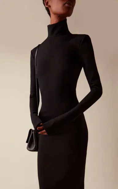 Balenciaga Lace-Up Jersey Midi Dress | Thumbnail 3 Balenciaga Lace-Up Jersey Midi Dress | Thumbnail 3