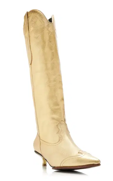Johanna Ortiz Composed Of Love Metallic Leather Boots | Thumbnail 4 Johanna Ortiz Composed Of Love Metallic Leather Boots | Thumbnail 4