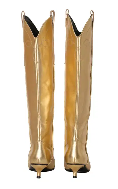 Johanna Ortiz Composed Of Love Metallic Leather Boots | Thumbnail 8 Johanna Ortiz Composed Of Love Metallic Leather Boots | Thumbnail 8
