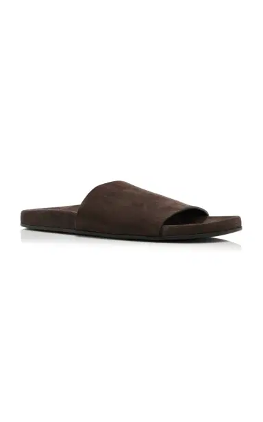 The Row Hugh Suede Slide Sandals | Thumbnail 5 The Row Hugh Suede Slide Sandals | Thumbnail 5