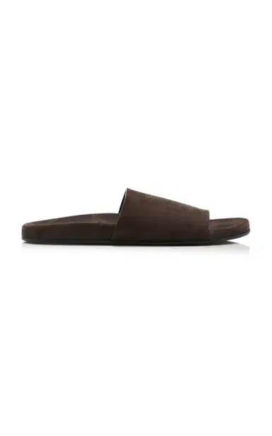 The Row Hugh Suede Slide Sandals | Thumbnail 8 The Row Hugh Suede Slide Sandals | Thumbnail 8