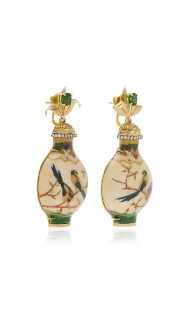 Silvia Furmanovich Marquetry Bottle Earrings | Thumbnail 3 Silvia Furmanovich Marquetry Bottle Earrings | Thumbnail 3