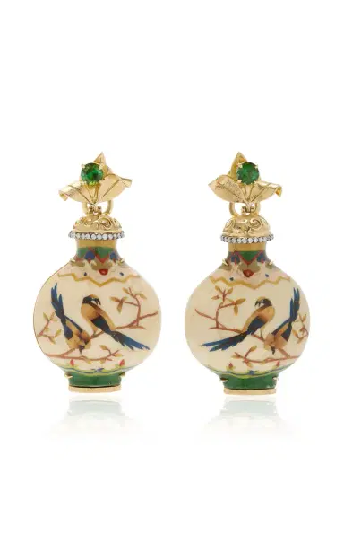 Silvia Furmanovich Marquetry Bottle Earrings | Thumbnail 1 Silvia Furmanovich Marquetry Bottle Earrings | Thumbnail 1