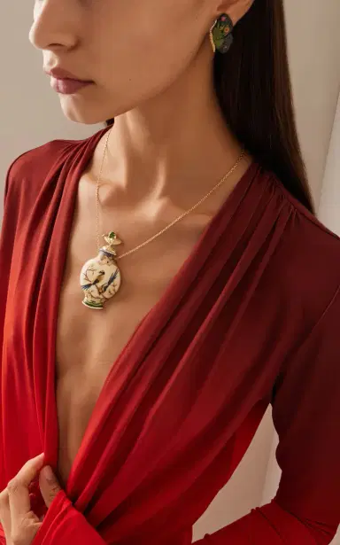 Silvia Furmanovich Marquetry Bottle Necklace | Thumbnail 2 Silvia Furmanovich Marquetry Bottle Necklace | Thumbnail 2