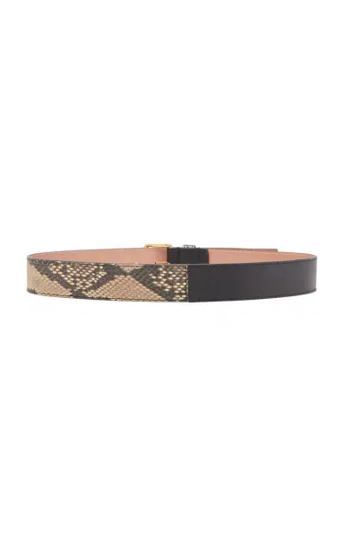 Dries Van Noten Python-Effect Leather Belt | Thumbnail 3 Dries Van Noten Python-Effect Leather Belt | Thumbnail 3