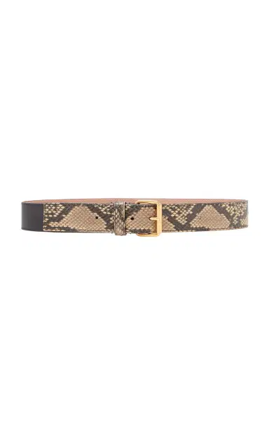 Dries Van Noten Python-Effect Leather Belt | Thumbnail 4 Dries Van Noten Python-Effect Leather Belt | Thumbnail 4