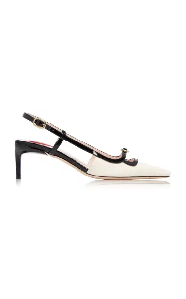 Roger Vivier Mini-Buckle Patent Leather Slingback Pumps | Thumbnail 1 Roger Vivier Mini-Buckle Patent Leather Slingback Pumps | Thumbnail 1