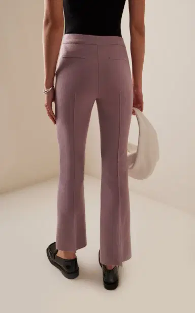 HIGH SPORT Kick Stretch-Cotton Knit Cropped Flared Pants | Thumbnail 4 HIGH SPORT Kick Stretch-Cotton Knit Cropped Flared Pants | Thumbnail 4
