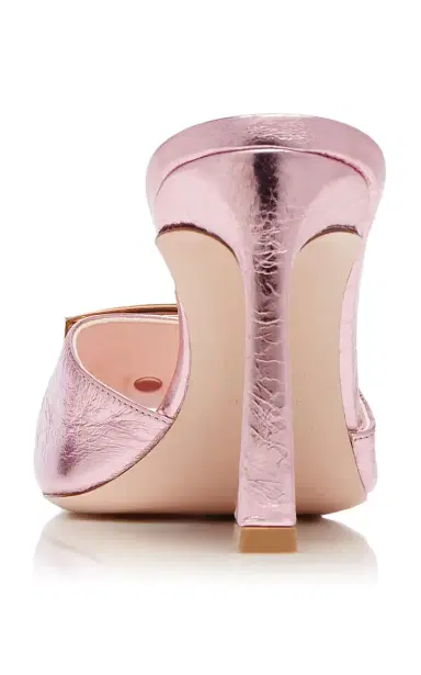 Roger Vivier Trompette Metallic Crushed Leather Mules | Thumbnail 4 Roger Vivier Trompette Metallic Crushed Leather Mules | Thumbnail 4