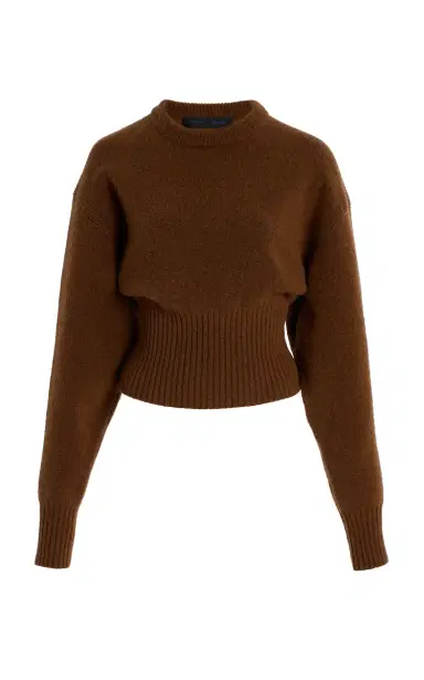 Proenza Schouler Randi Cropped Rib-Knit Sweater | Thumbnail 1 Proenza Schouler Randi Cropped Rib-Knit Sweater | Thumbnail 1
