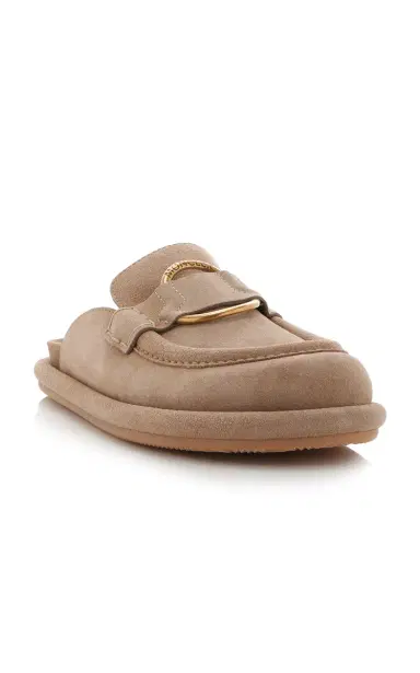 Moncler Bell Suede Mules | Thumbnail 3 Moncler Bell Suede Mules | Thumbnail 3