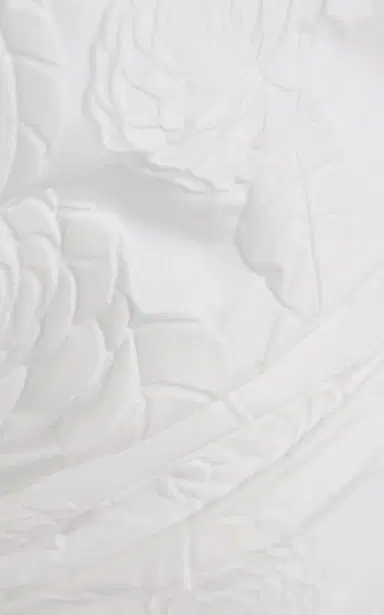 Bernadette Gisele Brooch-Detailed Camellia-Embossed Mini Dress | Thumbnail 5 Bernadette Gisele Brooch-Detailed Camellia-Embossed Mini Dress | Thumbnail 5