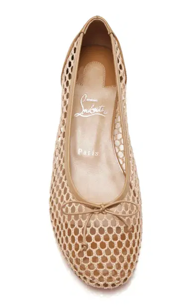 Christian Louboutin Sweetie Jane Mesh-Cotton Ballet Flats | Thumbnail 4 Christian Louboutin Sweetie Jane Mesh-Cotton Ballet Flats | Thumbnail 4