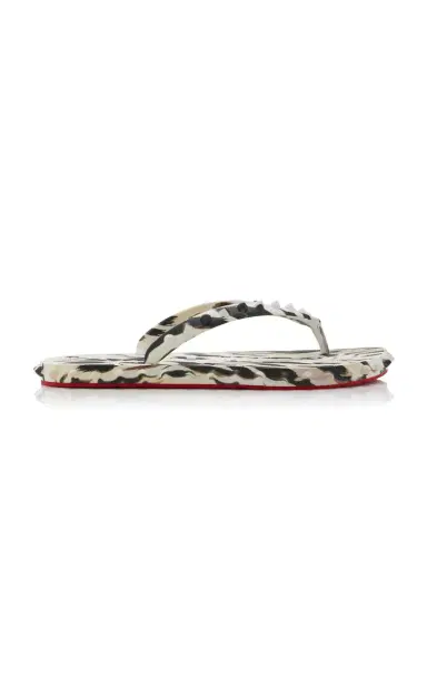 Christian Louboutin Super Loubi Studded Rubber Flip Flop Sandals | Thumbnail 1 Christian Louboutin Super Loubi Studded Rubber Flip Flop Sandals | Thumbnail 1