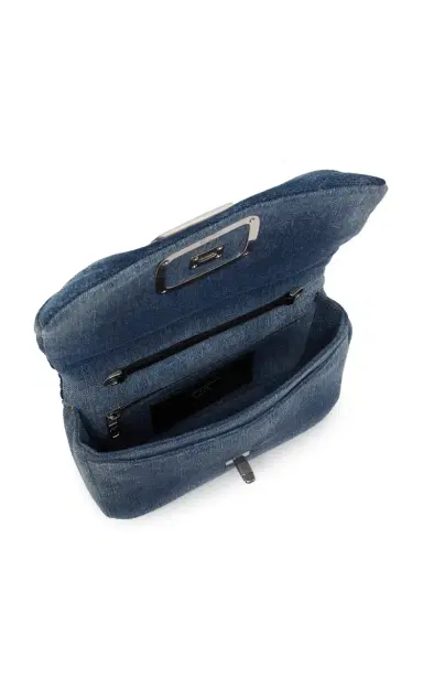 Roger Vivier Viv' Choc Me Silver-Tone Denim Bag | Thumbnail 6 Roger Vivier Viv' Choc Me Silver-Tone Denim Bag | Thumbnail 6