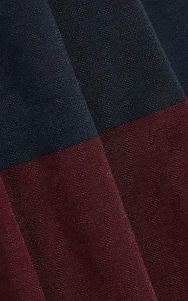 Miu Miu Colorblocked Pleated Wool Midi Skirt | Thumbnail 5 Miu Miu Colorblocked Pleated Wool Midi Skirt | Thumbnail 5