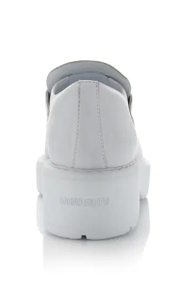 Miu Miu Decollete Leather Loafers | Thumbnail 5 Miu Miu Decollete Leather Loafers | Thumbnail 5