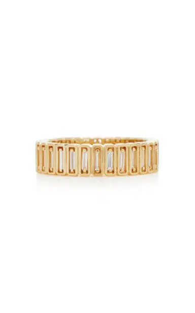 Suzanne Kalan 18K Yellow Gold Inlay Collection Eternity Band | Thumbnail 4 Suzanne Kalan 18K Yellow Gold Inlay Collection Eternity Band | Thumbnail 4