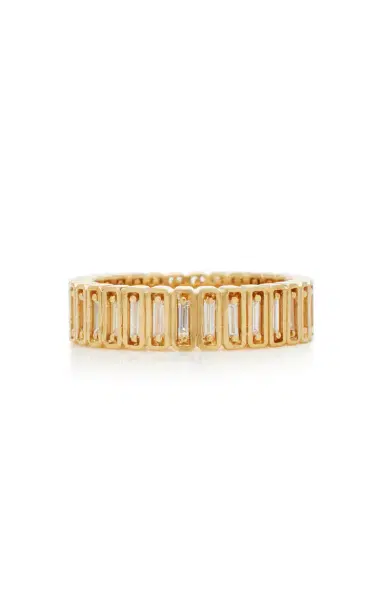 Suzanne Kalan 18K Yellow Gold Inlay Collection Eternity Band | Thumbnail 5 Suzanne Kalan 18K Yellow Gold Inlay Collection Eternity Band | Thumbnail 5