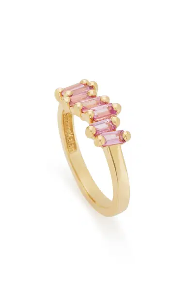 Suzanne Kalan 18K Yellow Gold And Pink Sapphire Ring | Thumbnail 3 Suzanne Kalan 18K Yellow Gold And Pink Sapphire Ring | Thumbnail 3