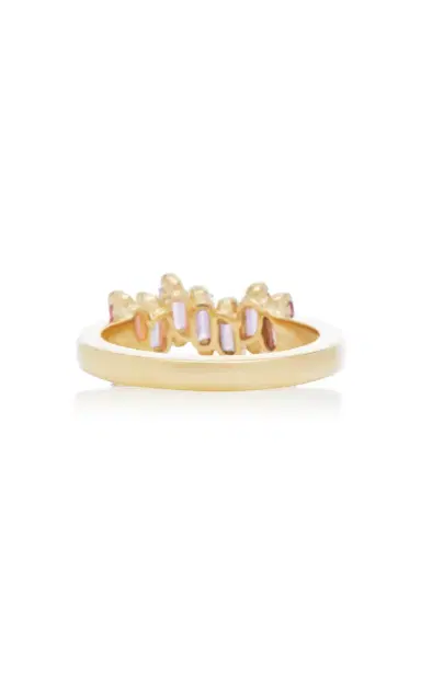 Suzanne Kalan 18K Yellow Gold And Pink Sapphire Ring | Thumbnail 5 Suzanne Kalan 18K Yellow Gold And Pink Sapphire Ring | Thumbnail 5