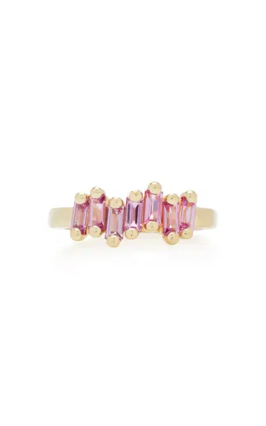 Suzanne Kalan 18K Yellow Gold And Pink Sapphire Ring | Thumbnail 6 Suzanne Kalan 18K Yellow Gold And Pink Sapphire Ring | Thumbnail 6