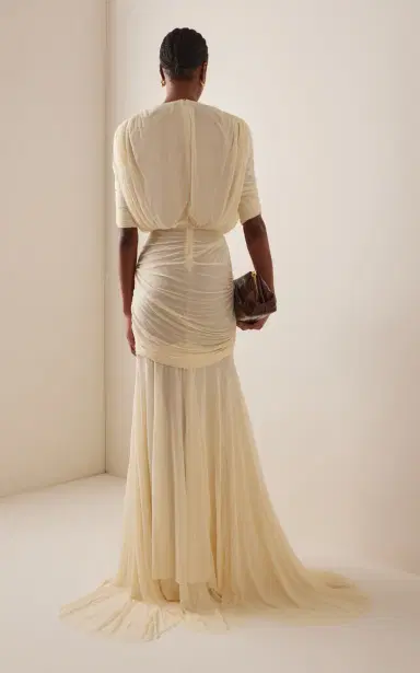 Tove Devi Gathered Jersey Gown | Thumbnail 5 Tove Devi Gathered Jersey Gown | Thumbnail 5