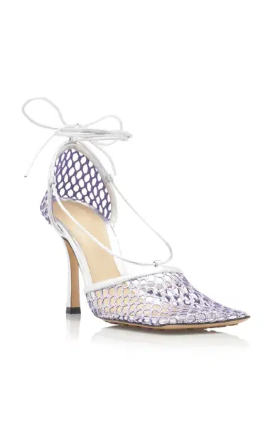Bottega Veneta Stretch Metallic Sandals | Thumbnail 6 Bottega Veneta Stretch Metallic Sandals | Thumbnail 6