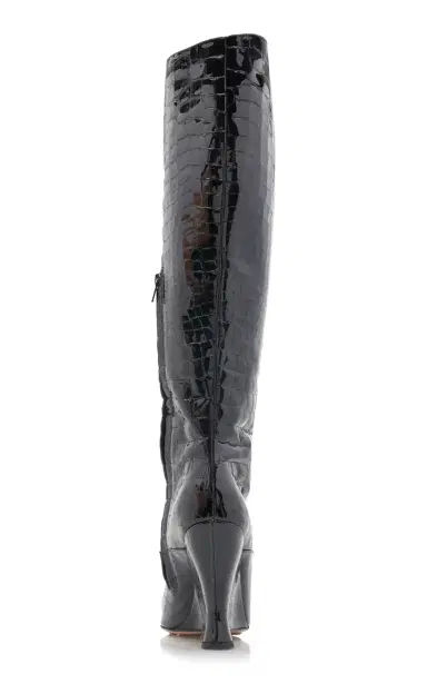 Bottega Veneta Punta Gloss Croc Leather Boots | Thumbnail 6 Bottega Veneta Punta Gloss Croc Leather Boots | Thumbnail 6