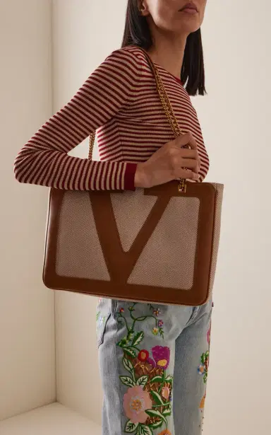 Valentino Garavani Viva Superstar Medium Canvas Tote Bag | Thumbnail 2 Valentino Garavani Viva Superstar Medium Canvas Tote Bag | Thumbnail 2
