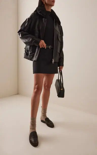 SIMKHAI Dean Leather Loafer Mules | Thumbnail 4 SIMKHAI Dean Leather Loafer Mules | Thumbnail 4