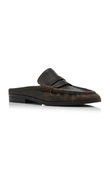 SIMKHAI Dean Leather Loafer Mules | Thumbnail 6 SIMKHAI Dean Leather Loafer Mules | Thumbnail 6