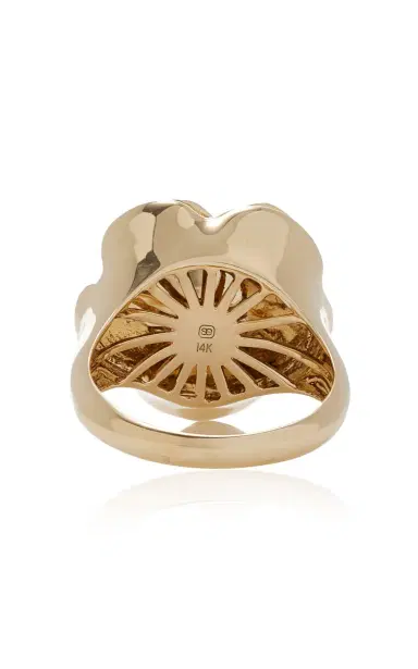 Sydney Evan Large Bezel Pink Sapphire Signet Ring | Thumbnail 5 Sydney Evan Large Bezel Pink Sapphire Signet Ring | Thumbnail 5