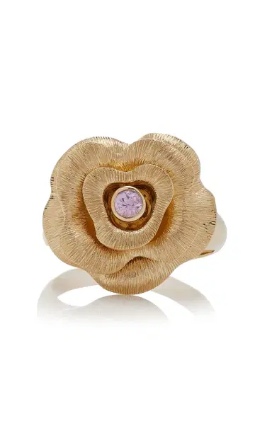 Sydney Evan Large Bezel Pink Sapphire Signet Ring | Thumbnail 6 Sydney Evan Large Bezel Pink Sapphire Signet Ring | Thumbnail 6