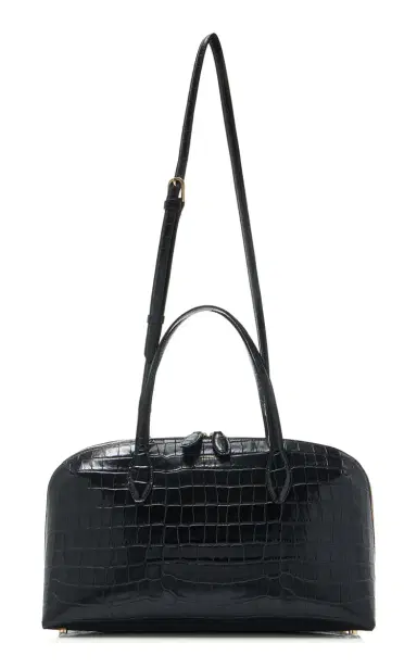 TOTEME Lounge Medium Croc-Embossed Leather Tote Bag | Thumbnail 3 TOTEME Lounge Medium Croc-Embossed Leather Tote Bag | Thumbnail 3