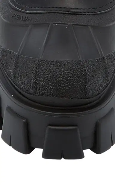 Prada Monolith Shearling-Trimmed Leather Boots | Thumbnail 7 Prada Monolith Shearling-Trimmed Leather Boots | Thumbnail 7