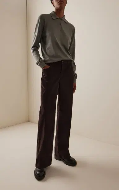 The Row Egglita Corduroy High-Rise Straight-Leg Jeans | Thumbnail 2 The Row Egglita Corduroy High-Rise Straight-Leg Jeans | Thumbnail 2