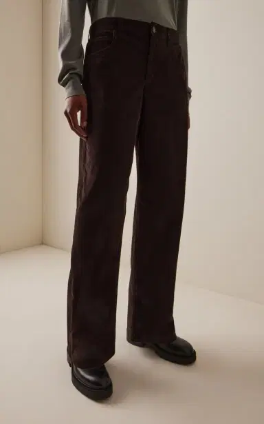 The Row Egglita Corduroy High-Rise Straight-Leg Jeans | Thumbnail 3 The Row Egglita Corduroy High-Rise Straight-Leg Jeans | Thumbnail 3