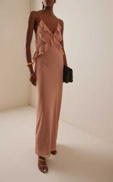Favorite Daughter Exclusive The Who Me? Ruffled Chiffon Maxi Dress | Thumbnail 2 Favorite Daughter Exclusive The Who Me? Ruffled Chiffon Maxi Dress | Thumbnail 2